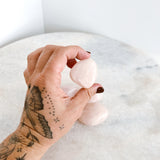 Rose Quartz Palm Stone XL