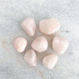 Rose Quartz Palm Stone XL