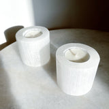 Selenite Candle Holder