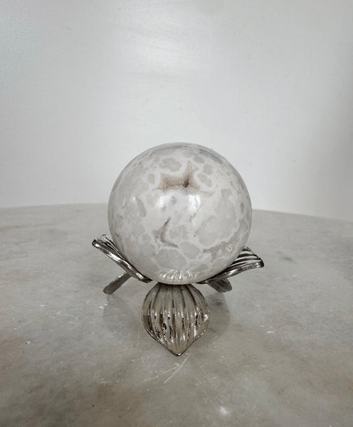 Snow Agate Sphere