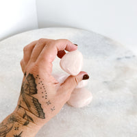 Rose Quartz Palm Stone XL