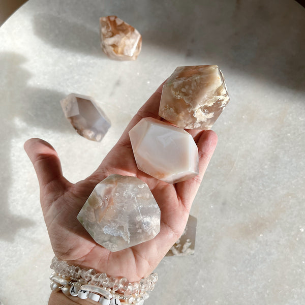 Flower Agate Free Forms