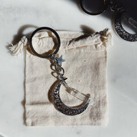 Crescent Moon Keyring