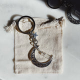 Crescent Moon Keyring