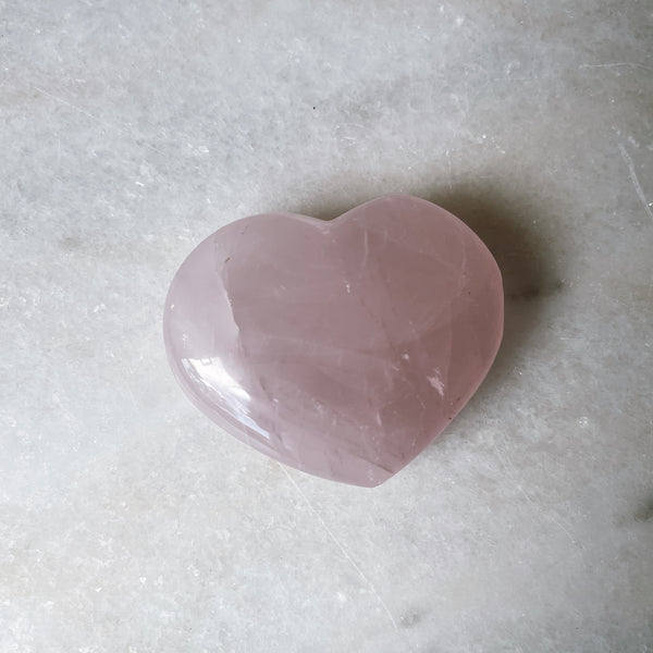 Rose Quartz Heart 1