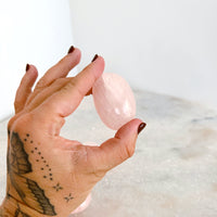 Rose Quartz Palm Stone